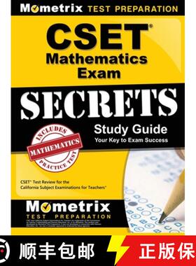 【3-4周达】Cset Mathematics Exam Secrets Study Guide: Cset Test Review for the California Subject Exa... [9781516711499]