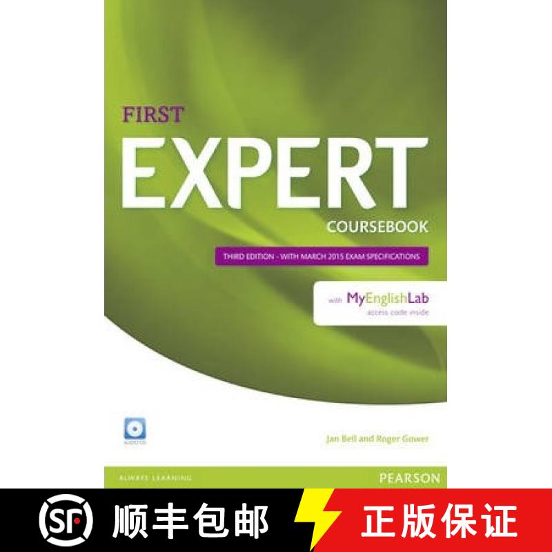 【3-4周达】Expert First 3rd Edition Coursebook with Audio CD and MyEnglishLab Pack [9781447962014]