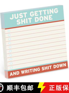 【3-4周达】Knock Knock Getting Shit Done Sticky Notes (4 x 4-inches) [9781683493167]