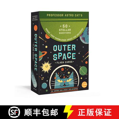 【3-4周达】Professor Astro Cat's Outer Space Flash Cards: 50 Stellar Questions to Boost Your Knowledg... [9780525577034]
