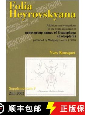 预订 Folia Heyrovskyana, Supplement 9: Additions and Corrections to the World Catalogue of Genus-grou... [9788086447087]