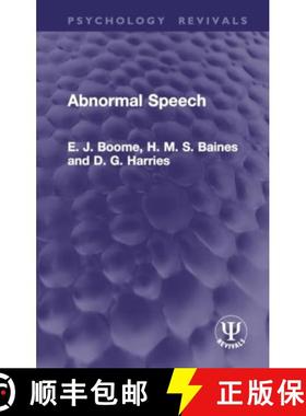 【3-4周达】Abnormal Speech [9781032933733]