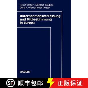Unternehmensverfassung Und Mitbestimmung Europa 4周达 9783409138505