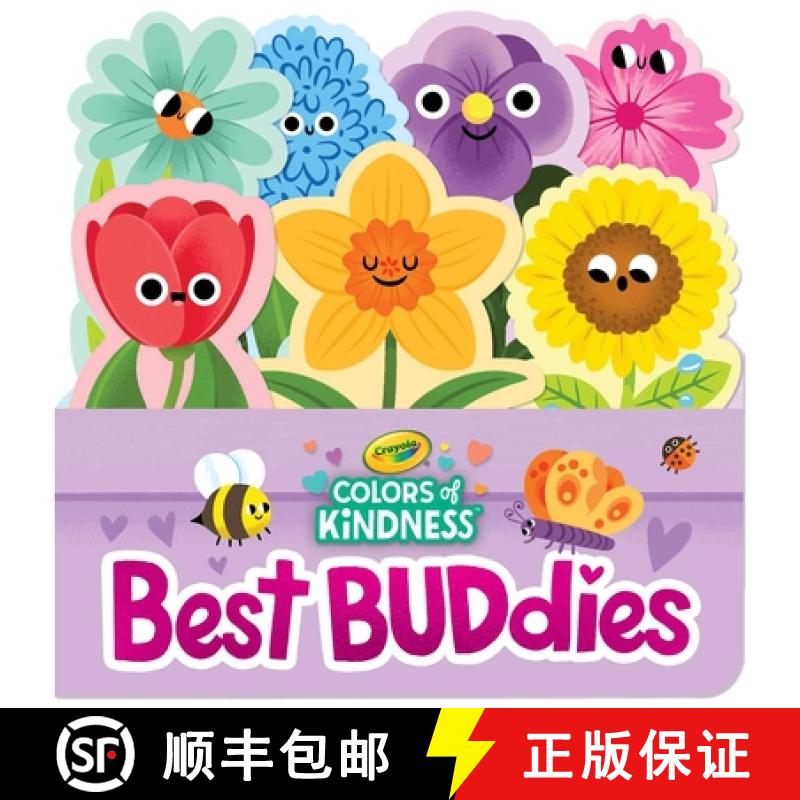 【3-4周达】Crayola: Best Buddies (a Crayola Flowerpot-Shaped Novelty Board Book for Toddlers) [9781499817553]