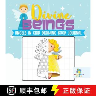 【3-4周达】Divine Beings | Angels in Grid Drawing Book Journal [9781645216315]