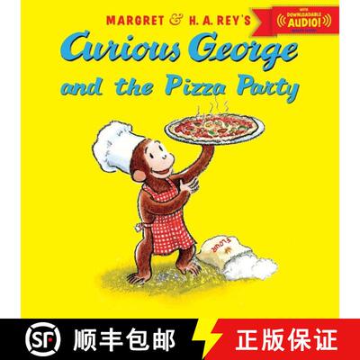 【3-4周达】Curious George and the Pizza Party with Downloadable Audio [9780544109889]