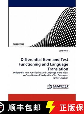 预订 Differential Item and Test Functioning and Language Translation [9783843392020]