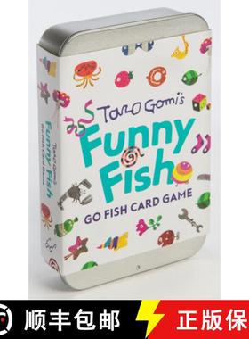 【3-4周达】Taro Gomi's Funny Fish: Go Fish Card Game: (Stocking Stuffer, Kid's Gift, Birthday Gift, A... [9781452176833]