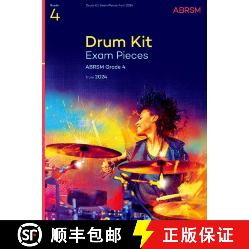 【2-3周达】ABRSM drum kit exam pieces 2024 grade 4 (preorder) [9781786016188]