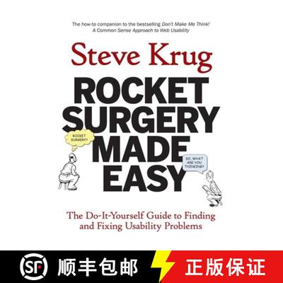 【3-4周达】Rocket Surgery Made Easy: The Do-It-Yourself Guide to Finding and Fixing Usability Problems [9780321657299]