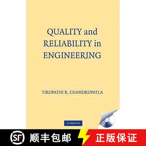 【3-4周达】精装 Quality and Reliability in Engineering [With CDROM] [9780521515221]