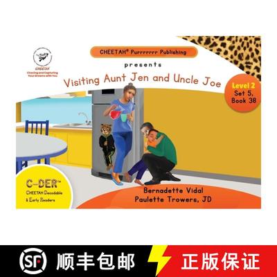 【3-4周达】C-DER (Cheetah Decodable & Early Readers) Set 5, Book 38, Visiting Aunt Jen and Uncle Joe [9798330334216]