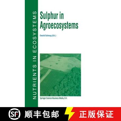 【3-4周达】Sulphur in Agroecosystems [9789401061421]