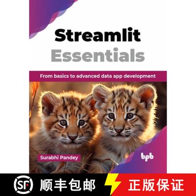 【2-3周达】Streamlit Essentials: From basics to advanced data app development (English Edition) [9789365890822]