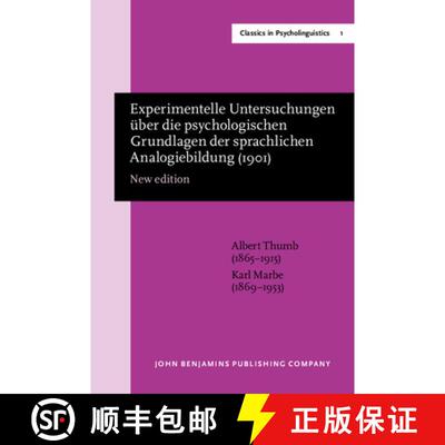 【3-4周达】精装 Experimentelle Untersuchungen uber die psychologischen Grundlagen der sprachlichen An... [9789027209726]