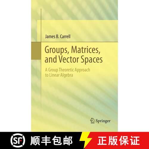 【3-4周达】Groups, Matrices, and Vector Spaces: A Group Theoretic Approach to Linear Algebra [9781493979103]