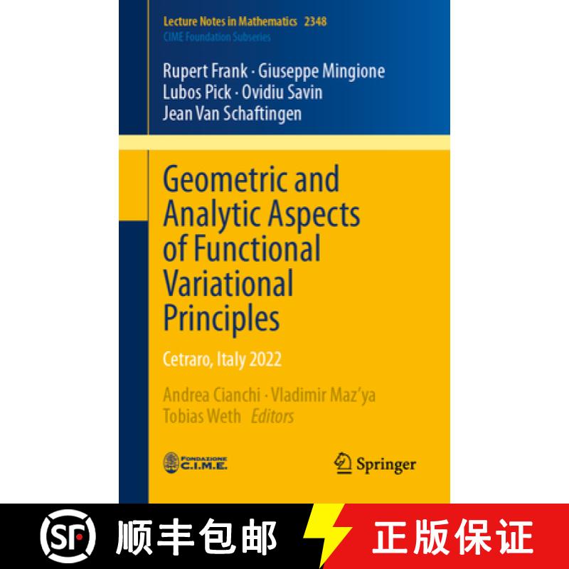 【3-4周达】Geometric and Analytic Aspects of Functional Variational Principles : Cetraro, Italy 2022 [9783031676000]