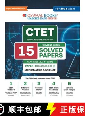 【3-4周达】Oswaal CTET (Central Teachers Eligibility Test) Paper-II Classes 6 - 8 15 Year's Solved Pa... [9789359581781]
