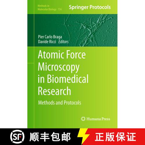 【3-4周达】精装 Atomic Force Microscopy in Biomedical Research : Methods and Protocols [9781617791048]