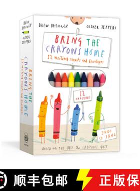 【3-4周达】Bring the Crayons Home: A Box of Crayons, Letter-Writing Paper, and Envelopes [9780593136225]