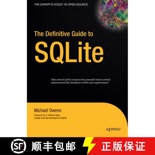 【3-4周达】精装 The Definitive Guide to SQLite (First Edition) [9781590596739]