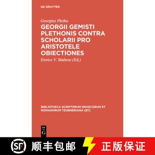 Pro Gemisti 9783598715891 Obiectiones Aristotele Scholarii Contra Plethonis Georgii 预订