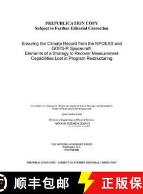 【3-4周达】Ensuring the Climate Record from the NPOESS and GOES-R Spacecraft [9780309121842]