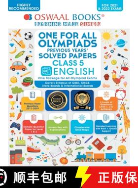 【3-4周达】One for All Olympiad Previous Years' Solved Papers, Class-5 English Book (For 2022 Exam) [9789354234439]
