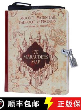 【3-4周达】Harry Potter: Marauder's Map Invisible Ink Lock & Key Diary [With Pens/Pencils] [9781647222833]