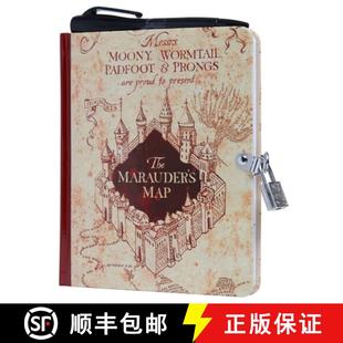 【3-4周达】Harry Potter: Marauder's Map Invisible Ink Lock & Key Diary [With Pens/Pencils] [9781647222833]