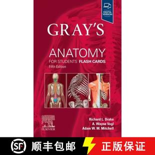 【3-4周达】Gray's Anatomy for Students Flash Cards [9780443105142]