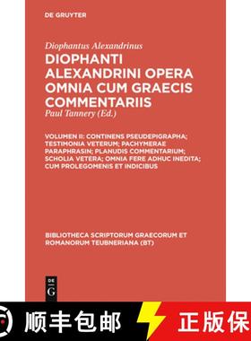预订 Continens pseudepigrapha; testimonia veterum; pachymerae paraphrasin; planudis commentarium; sch... [9783598712937]