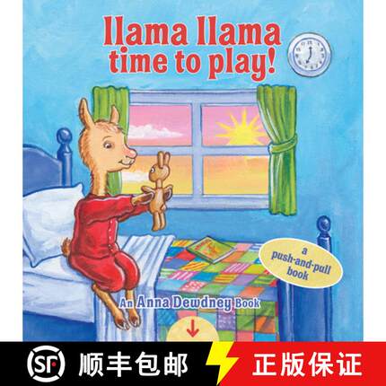 【3-4周达】Llama Llama Time to Play: A Push-and-Pull Book [9780593383629]