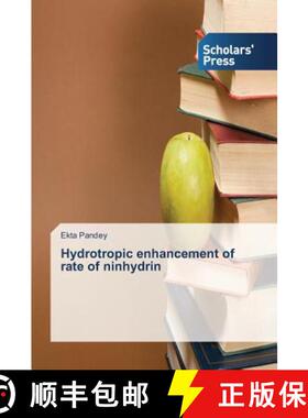 预订 Hydrotropic enhancement of rate of ninhydrin [9783639710298]