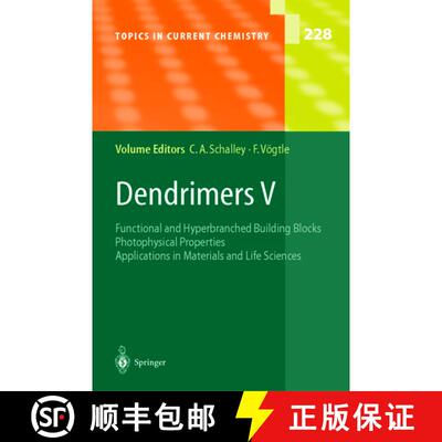 【3-4周达】精装 Dendrimers V: Functional and Hyperbranched Building Blocks, Photophysical Properties,... [9783540006695]