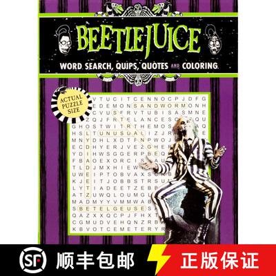 【3-4周达】Beetlejuice Word Search, Quips, Quotes, and Coloring [9781667208251]