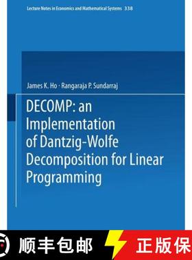 【3-4周达】Decomp: An Implementation of Dantzig-Wolfe Decomposition for Linear Programming [9780387971544]