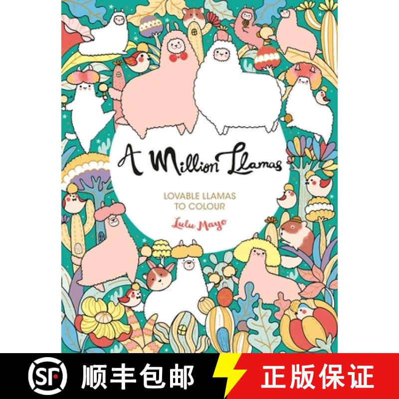 【2-3周达】Million Llamas: Lovable Llamas to Colour [9781789292701]