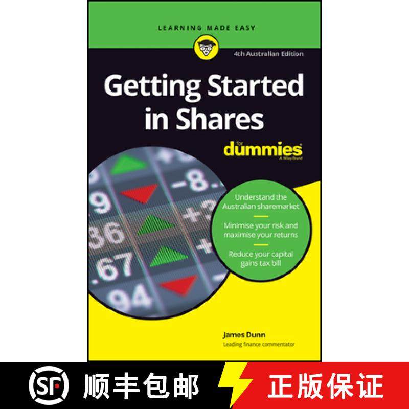 【3-4周达】Getting Started In Shares For Dummies, Fourth Australian Edition [Wiley金融] [9780730385417]