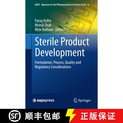 【3-4周达】Sterile Product Development : Formulation, Process, Quality and Regulatory Considerations [9781461479772]
