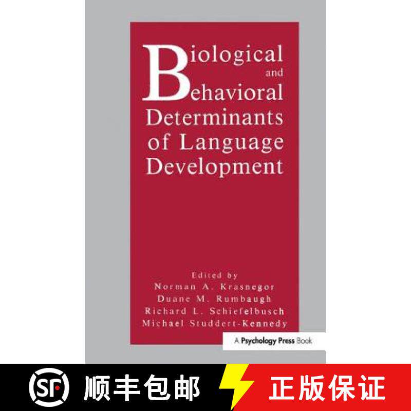 【3-4周达】Biological and Behavioral Determinants of Language Development [9781138987869]