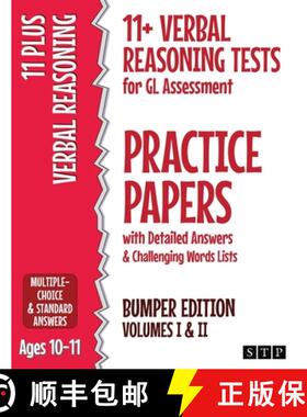 【3-4周达】11+ Verbal Reasoning Tests for GL Assessment Practice Papers with Detailed Answers & Chall... [9781912956159]