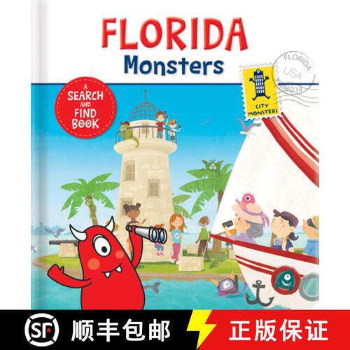预订 精装 Florida Monsters: A Search and Find Board Book for Kids Hidden Picture & Interactive Pictur... [9782924734155]