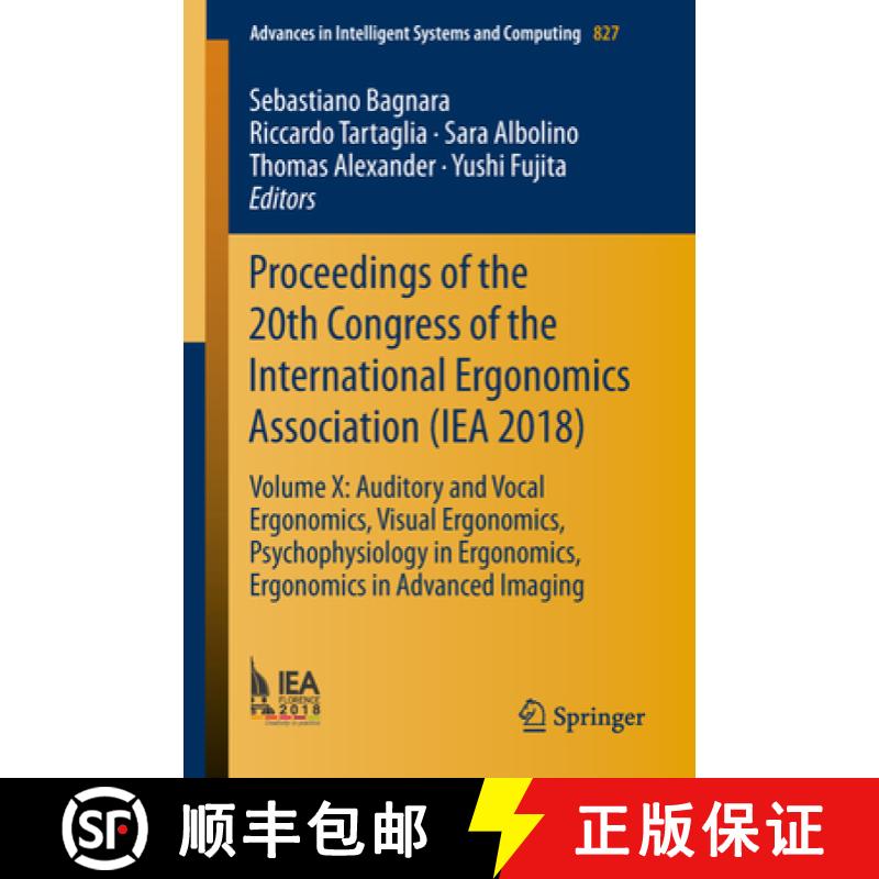 【3-4周达】Proceedings of the 20th Congress of the International Ergonomics Association (IEA 2018): V... [9783319960586]