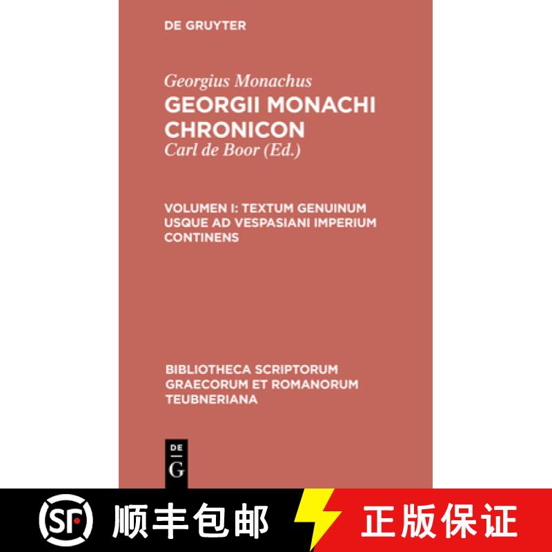 【2-3周达】Textum Genuinum Usque Ad Vespasiani Imperium Continens [9783110298123]
