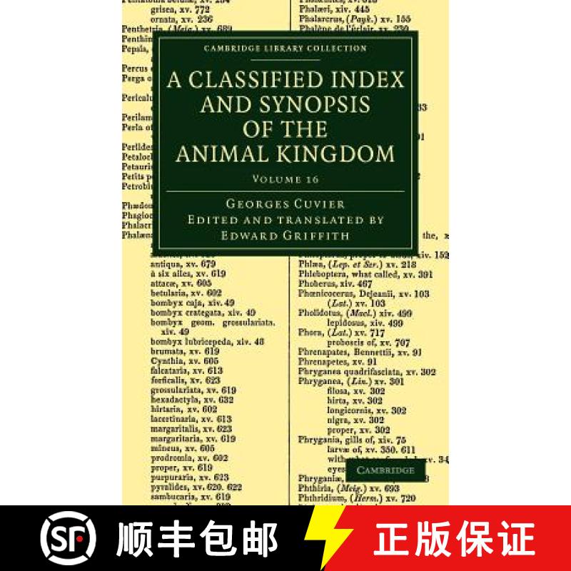 【3-4周达】A Classified Index and Synopsis of the Animal Kingdom: Arranged in Conformity with Its Org... [9781108049696]