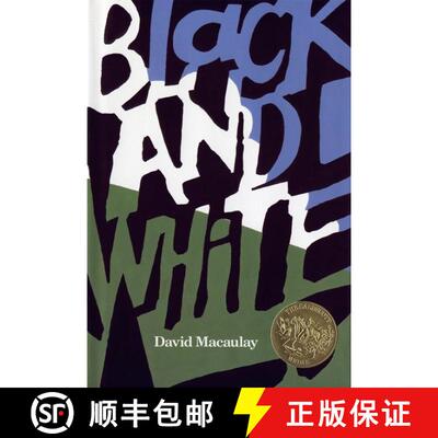 【3-4周达】Black and White: A Caldecott Award Winner [9780395521519]