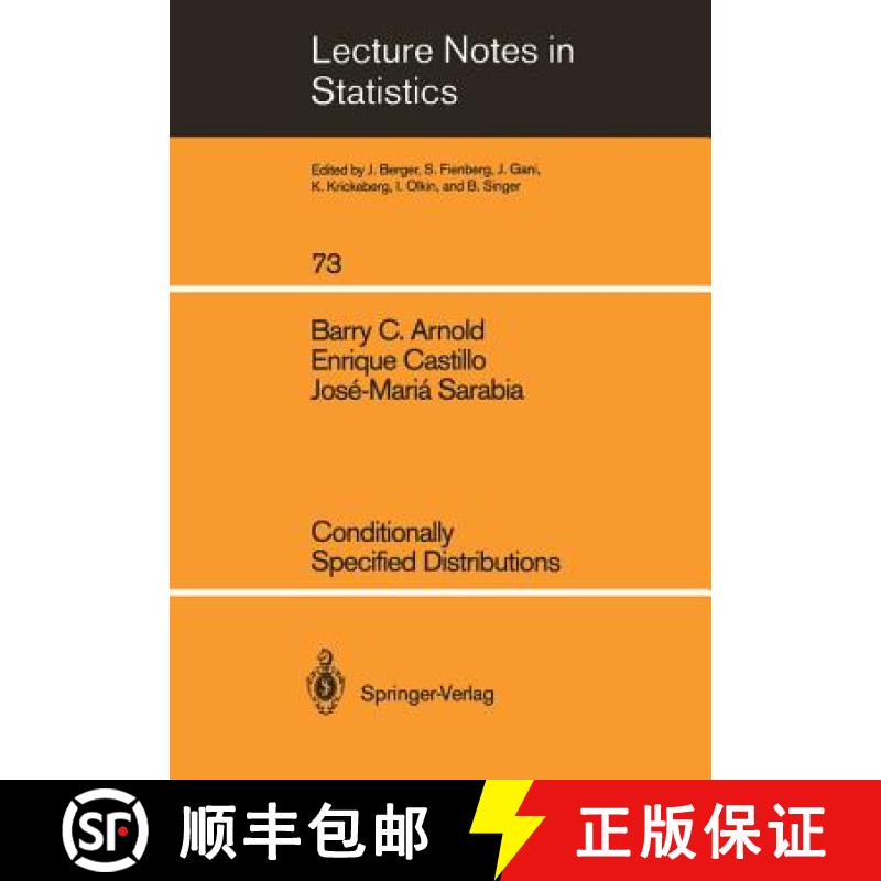 【3-4周达】Conditionally Specified Distributions [9780387977942]