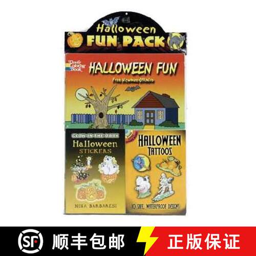 预订 Halloween Fun [With Glow-In-The-Dark Halloween Stickers and Halloween Tattoos] [9780486464183]