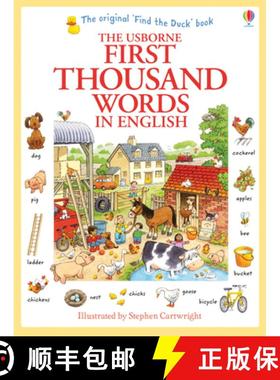 【3-4周达】1000个英语单词 First Thousand Words in English (Usborne First Thousand Words) [9781409562894]